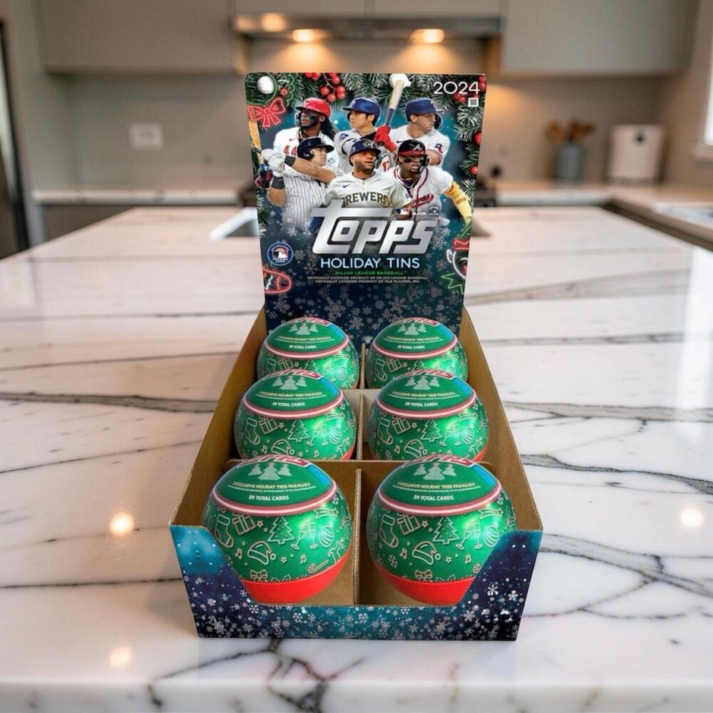 (1) ONE NEW 2024 Topps Factory Sealed Holiday Baseball Card Tin